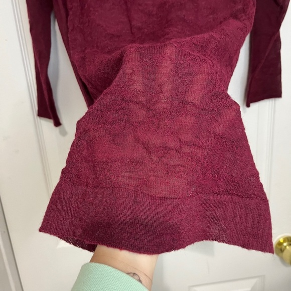 Kuna Peruvian Baby Alpaca Luxury High Low Semi-Sheer Sweater Size US M MSRP $300 - Picture 10 of 10